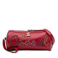 Pikkukuva 1 / 10: Pre-owned Chanel Calfskin Signature Chain 20s Bowling Bag Red