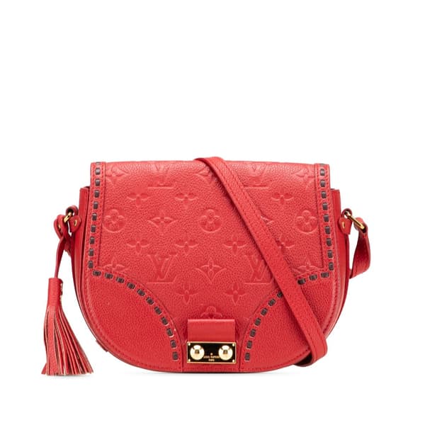 Pre-owned Louis Vuitton Monogram Empreinte Junot Red