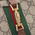 Miniatyrbild 5 av 7: Pre-owned Gucci Mini GG Supreme Jackie 1961 Crossbody Brown