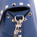 Pikkukuva 10 / 10: Pre-owned Valentino Mini Pebbled Calfskin Rockstud Flap Crossbody Blue