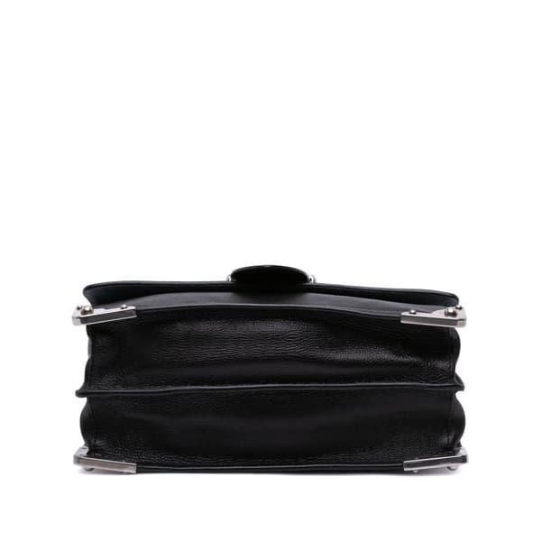 Pre-owned Prada Glace Calf Soft Cahier Crossbody Black