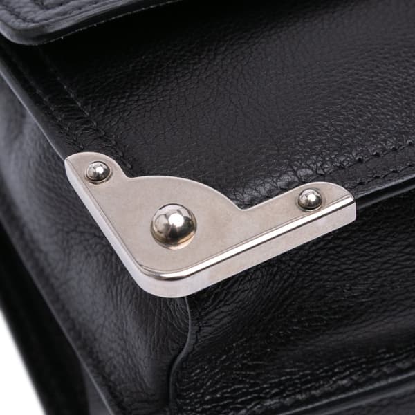 Pre-owned Prada Glace Calf Soft Cahier Crossbody Black