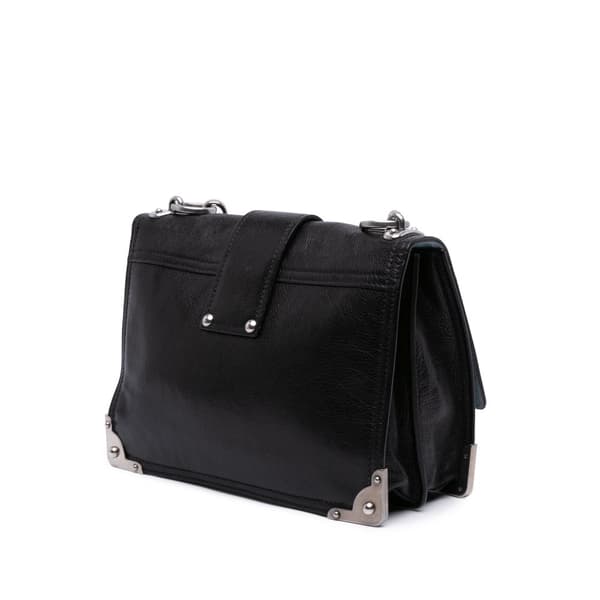 Pre-owned Prada Glace Calf Soft Cahier Crossbody Black