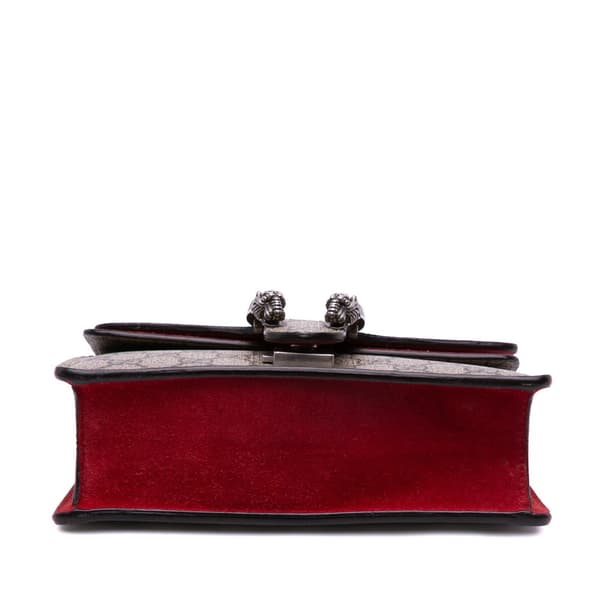Pre-owned Gucci Mini GG Supreme Dionysus Crossbody Brown