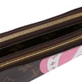 Pikkukuva 8 / 10: Pre-owned Louis Vuitton Monogram Double Zip Pochette Illustre Vivienne Shanghai Brown