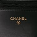 Miniatyrbild 5 av 10: Pre-owned Chanel Quilted Calfskin Chain Around Boy Wallet On Chain Black