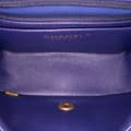 Pikkukuva 4 / 10: Pre-owned Chanel Mini Square Classic Chevron Lambskin Single Flap Blue