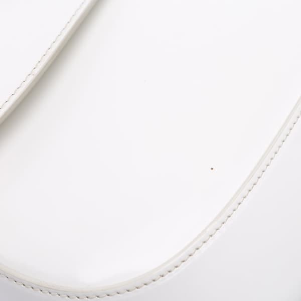 Pre-owned Prada Mini Brushed Leather Cleo Bag White