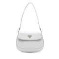Miniatyrbillede 1 af 9: Pre-owned Prada Mini Brushed Leather Cleo Bag White