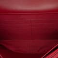 Miniatyrbild 4 av 10: Pre-owned Chanel Métiers d'Art CC Chevron Lambskin Wallet On Chain Red
