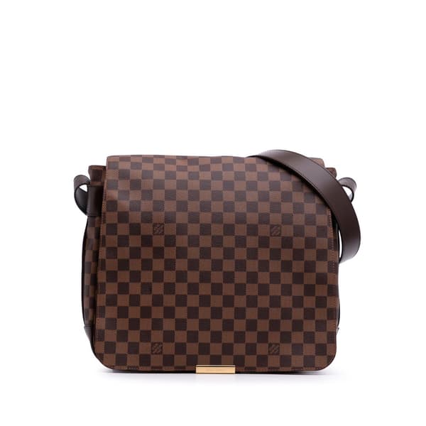Pre-owned Louis Vuitton Damier Ebene Bastille Brown