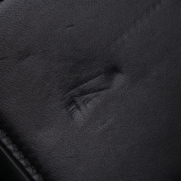 Pre-owned Chanel Bicolor Quilted Lambskin Camellia Wallet on Chain Black