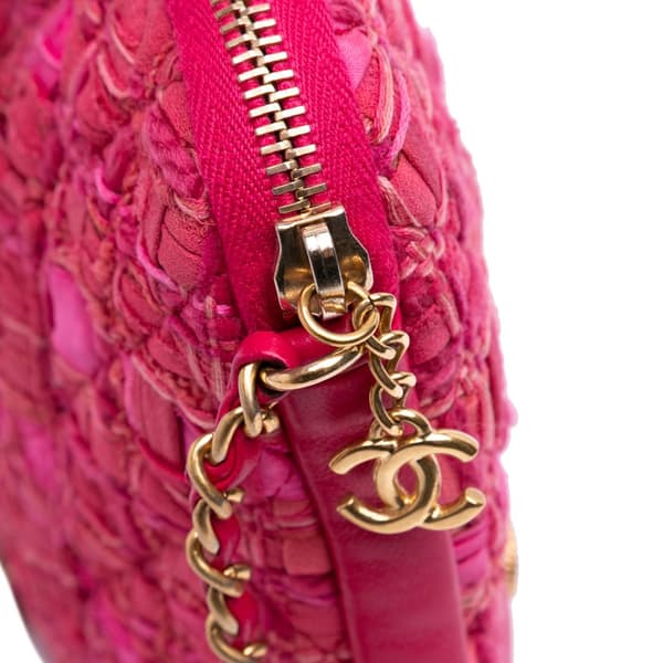 Pre-owned Chanel Tweed Girl Crossbody Pink
