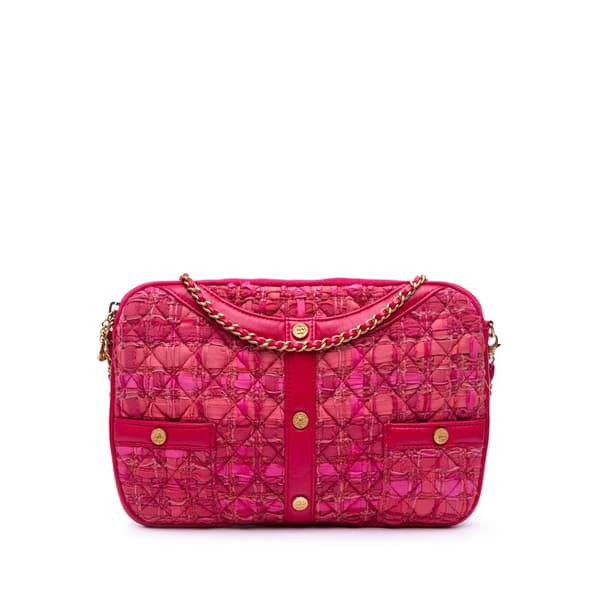 Pre-owned Chanel Tweed Girl Crossbody Pink