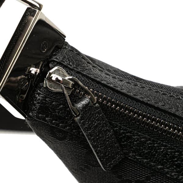 Pre-owned Gucci GG Canvas Crossbody Black