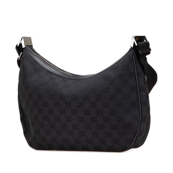 Pre-owned Gucci GG Canvas Crossbody Black