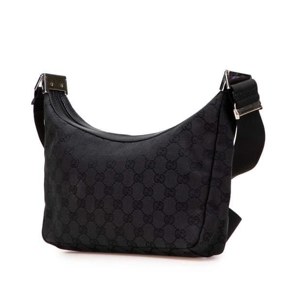 Pre-owned Gucci GG Canvas Crossbody Gray