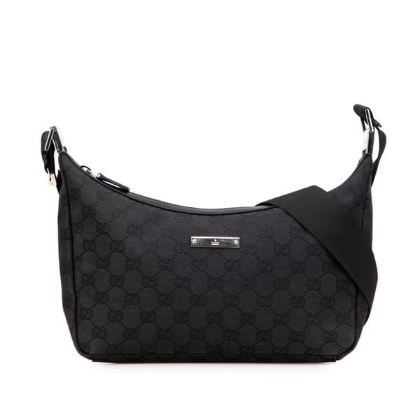 Pre-owned Gucci GG Canvas Crossbody Gray