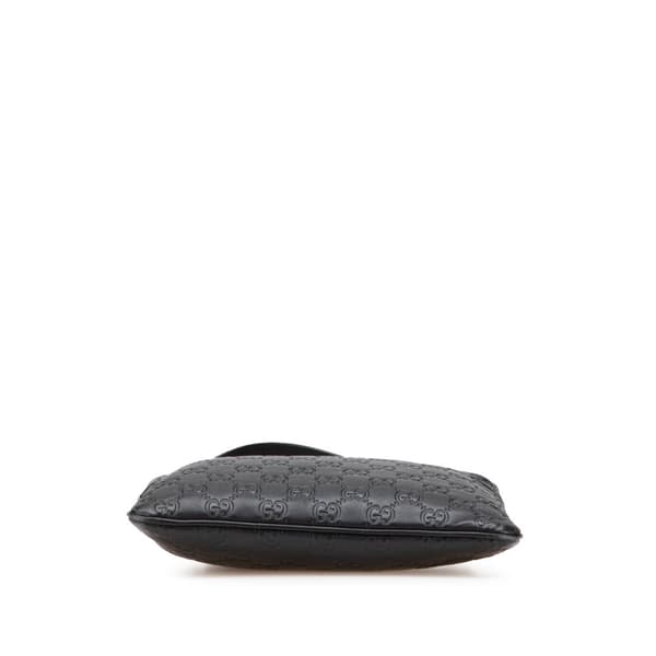 Pre-owned Gucci Guccissima Crossbody Black