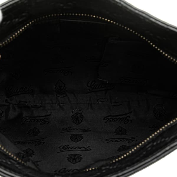 Pre-owned Gucci Guccissima Crossbody Black