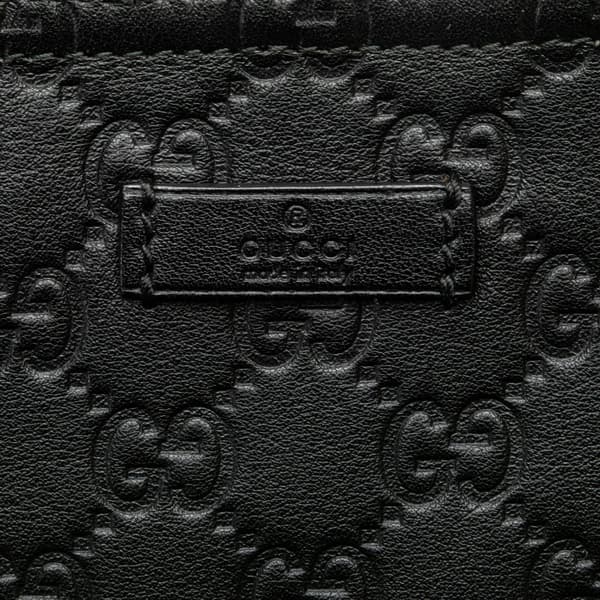 Pre-owned Gucci Guccissima Crossbody Black