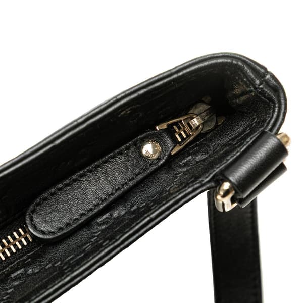 Pre-owned Gucci Guccissima Crossbody Black