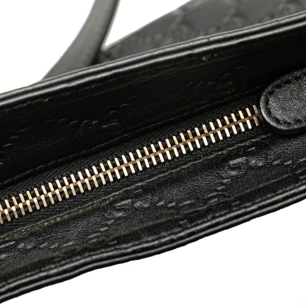 Pre-owned Gucci Guccissima Crossbody Black