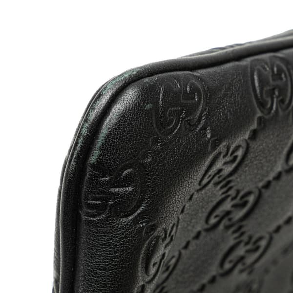 Pre-owned Gucci Guccissima Crossbody Black