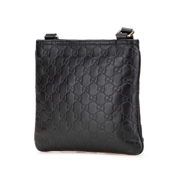 Pre-owned Gucci Guccissima Crossbody Black