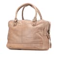 Miniatyrbillede 2 af 10: Pre-owned Balenciaga Mini Lambskin Motocross Classic Folder Business Bag Brown