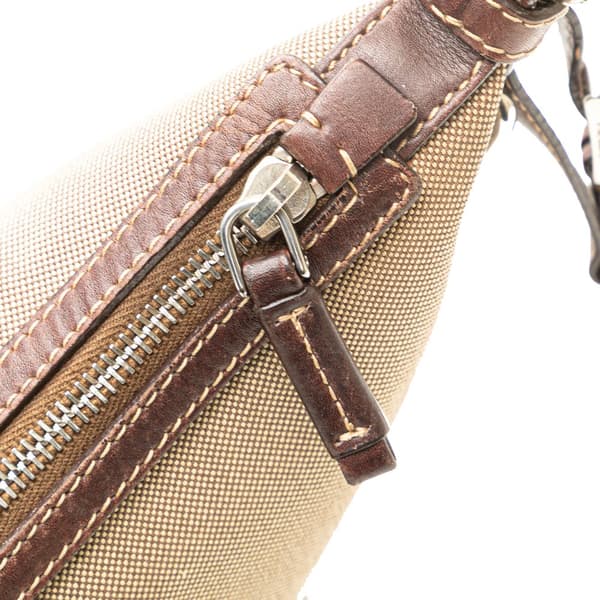Pre-owned Prada Canvas Canapa Logo Crossbody Brown
