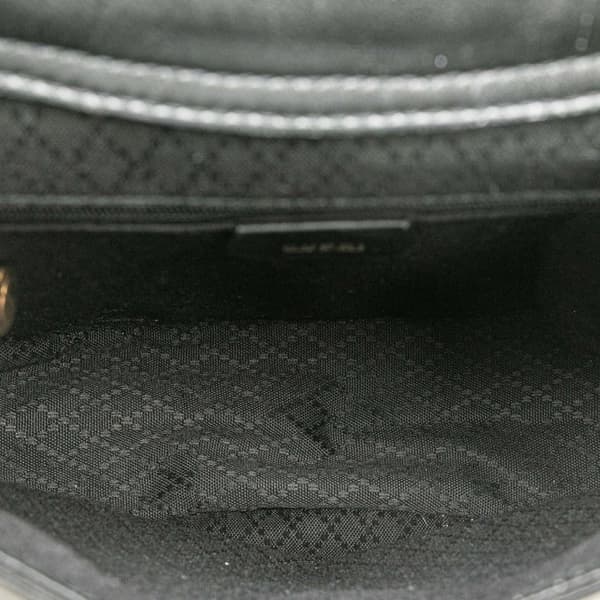 Pre-owned Gucci Leather Horsebit Sling Bag Black