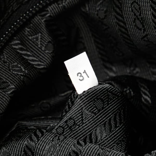 Pre-owned Prada Tessuto Zip Top Crossbody Black
