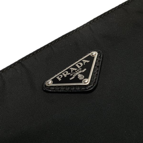 Pre-owned Prada Tessuto Zip Top Crossbody Black