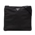 Miniatyrbillede 1 af 10: Pre-owned Prada Tessuto Zip Top Crossbody Black