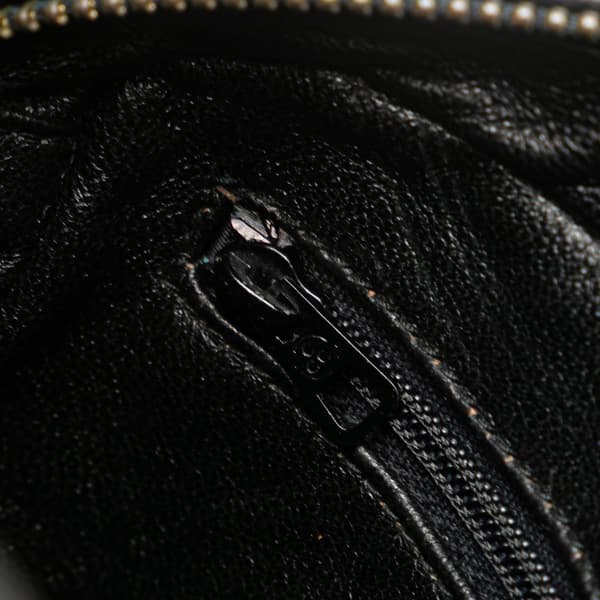 Pre-owned Chanel Mini CC Diamond Quilted Lambskin Tassel Camera Bag Black