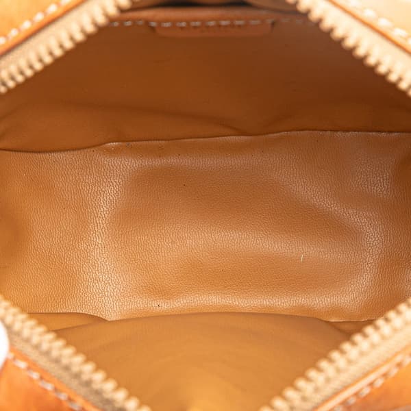 Pre-owned Celine Macadam Coated Canvas Crossbody Brown