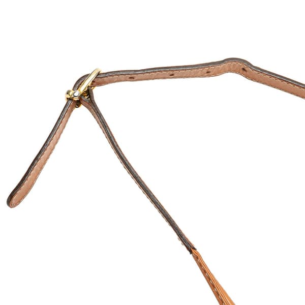 Pre-owned Celine Macadam Coated Canvas Crossbody Brown