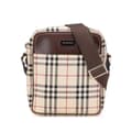 Miniatyrbild 1 av 10: Pre-owned Burberry House Check Canvas Crossbody Brown