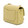 Pikkukuva 2 / 10: Pre-owned Chanel Mini Square Lambskin Casino Royale Charms Single Flap Green