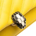 Miniatyrbilde 7 av 10: Pre-owned Bvlgari Leather Serpenti Cabochon Chain Crossbody Yellow