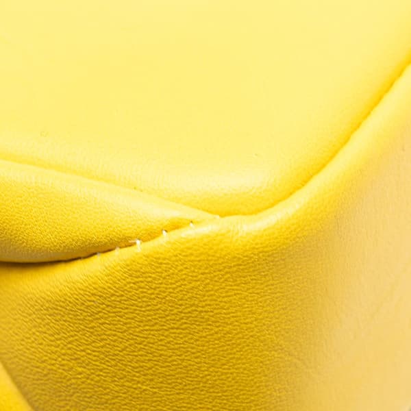 Pre-owned Bvlgari Leather Serpenti Cabochon Chain Crossbody Yellow