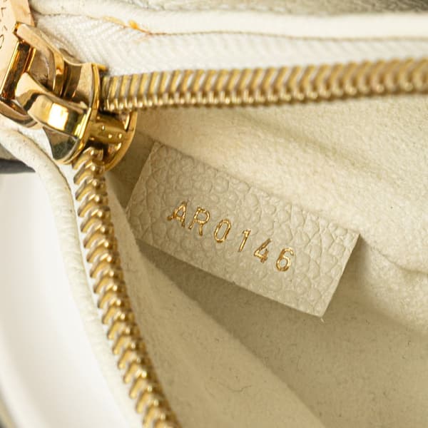 Pre-owned Louis Vuitton Monogram Empreinte Twice White