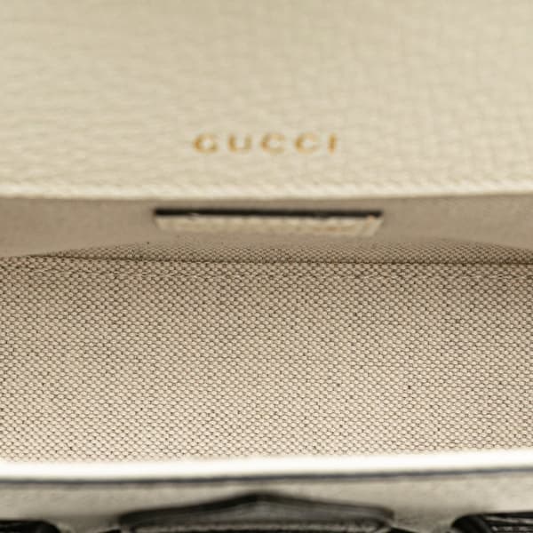 Pre-owned Gucci Adidas Leather Horsebit 1955 Crossbody White