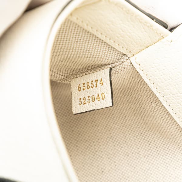 Pre-owned Gucci Adidas Leather Horsebit 1955 Crossbody White