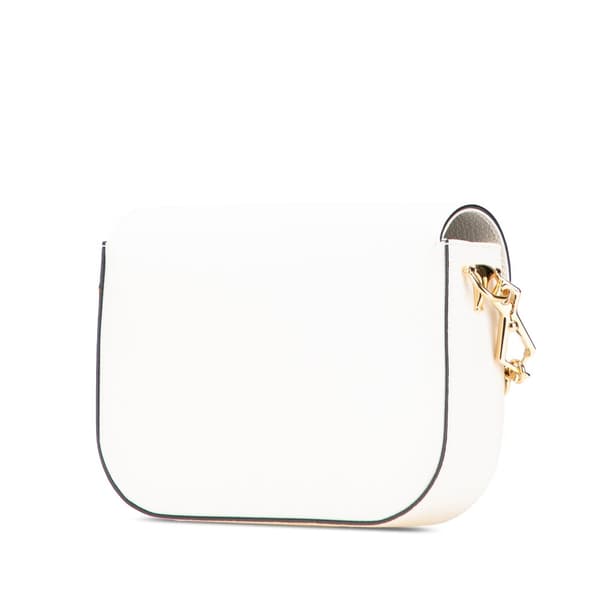Pre-owned Gucci Adidas Leather Horsebit 1955 Crossbody White