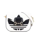 Miniatyrbild 1 av 10: Pre-owned Gucci Adidas Leather Horsebit 1955 Crossbody White