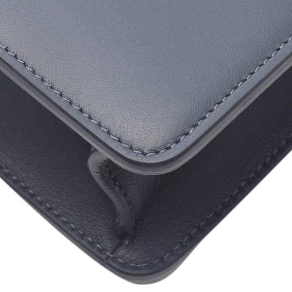 Pre-owned Dior Leather 30 Montaigne Flap Blue