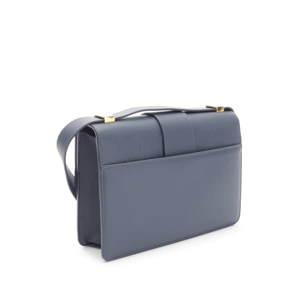 Pre-owned Dior Leather 30 Montaigne Flap Blue