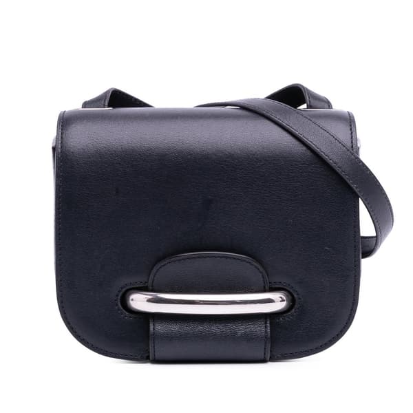 Pre-owned Mulberry Smooth Calfskin Selwood Crossbody Blue